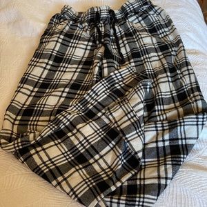 Bp. black and white plaid pajama pants